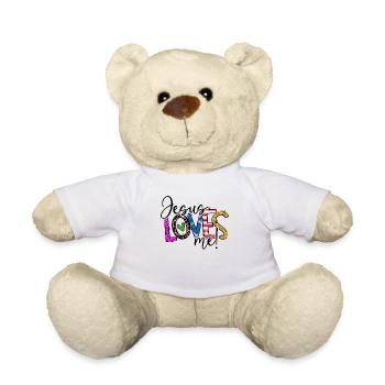 Jésus Loves Me Kids - Nounours - blanc - Devant