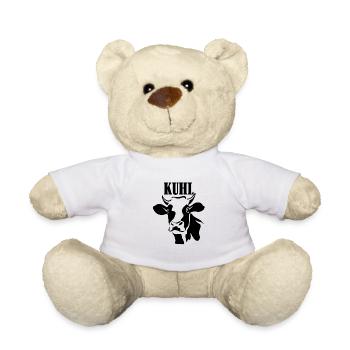 Kuhl Bauer Feld Traktor Landleben Geschenk - Teddy - Weiß - Vorne