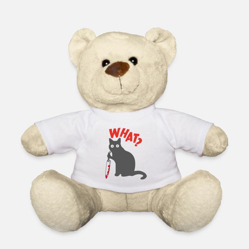What Geschenk Katze Haustiere Kinder Tiere - Teddy - Weiß