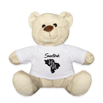 Sandzak Sandzaklija Novi Pazar Flag Gift - Teddy Bear - white - Front
