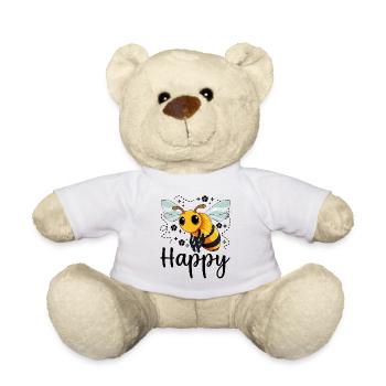 Jeux de mots d’abeille - Nounours - blanc - Devant