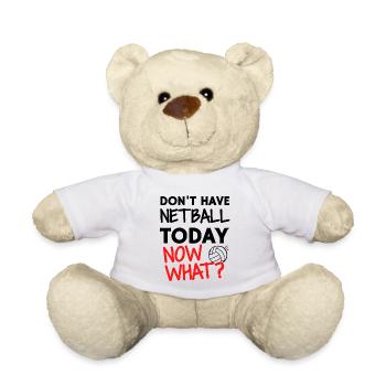 Habe heute keinen Netball. Und was jetzt? - Teddy - Weiß - Vorne