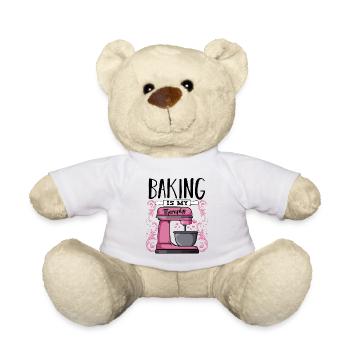 Baker's saying - Teddy Bear - white - Front