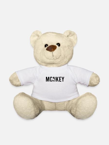 Singe singe - Nounours - blanc