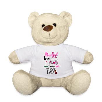 This Girl Loves Playing Golf with Her Dad - Teddy - Weiß - Vorne