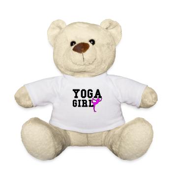 fille de yoga - Nounours - blanc - Devant