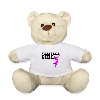 Volleyball girl - Teddy Bear - white - Front