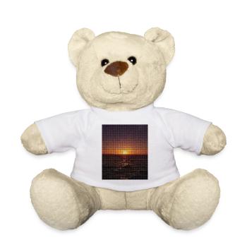 coucher de soleil à nouveau - Nounours - blanc - Devant