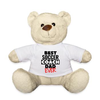 Meilleur entraîneur de football papa de tous les temps - Nounours - blanc - Devant