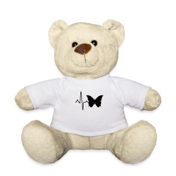 Battement de cœur papillon - Nounours - blanc - Devant