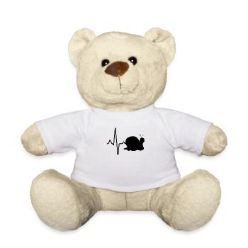 Schnecke Herzschlag - Teddy - Weiß - Vorne