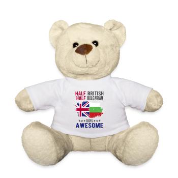 Halb Brite Halb Bulgare - Teddy - Weiß - Vorne