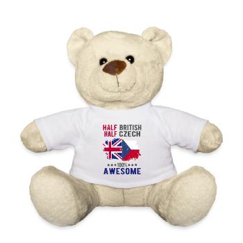Halb Brite Halb Tscheche - Teddy - Weiß - Vorne