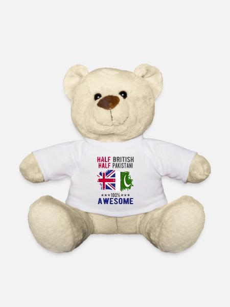 Moitié Britannique Moitié Pakistanais - Nounours - blanc
