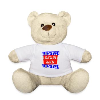 wichtig unglaublich wichtig dunkel - Teddy - Weiß - Vorne