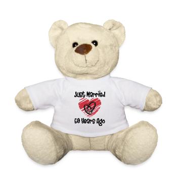 Just Married 50 Years Ago 50th Wedding Anniversary - Teddy - Weiß - Vorne