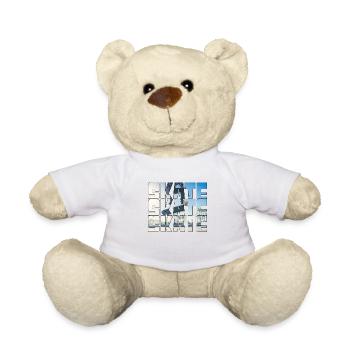 Skateboarding - Teddy Bear - white - Front