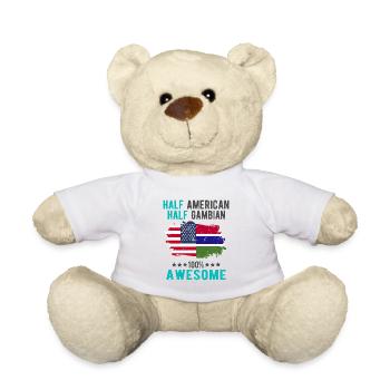 Mi-Américain, mi-Gambien - Nounours - blanc - Devant
