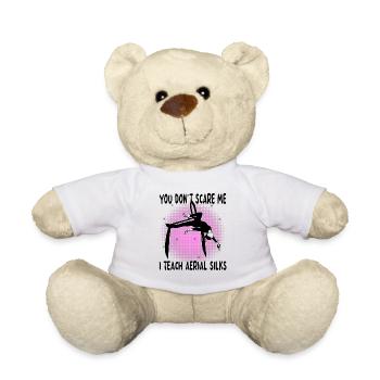 Teaching Air Silk - Funny Acrobatics - Teddy Bear - white - Front
