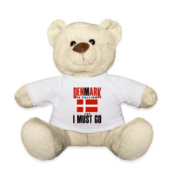 Denmark Danish Denmark Flag Denmark Is Calling - Teddy Bear - white - Front