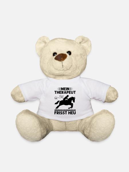 Mein Therapeut Frisst Heu Reitkultur - Teddy - Weiß