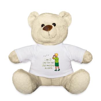 J’ai 3 ans - Garçon Observation des oiseaux - Nounours - blanc - Devant