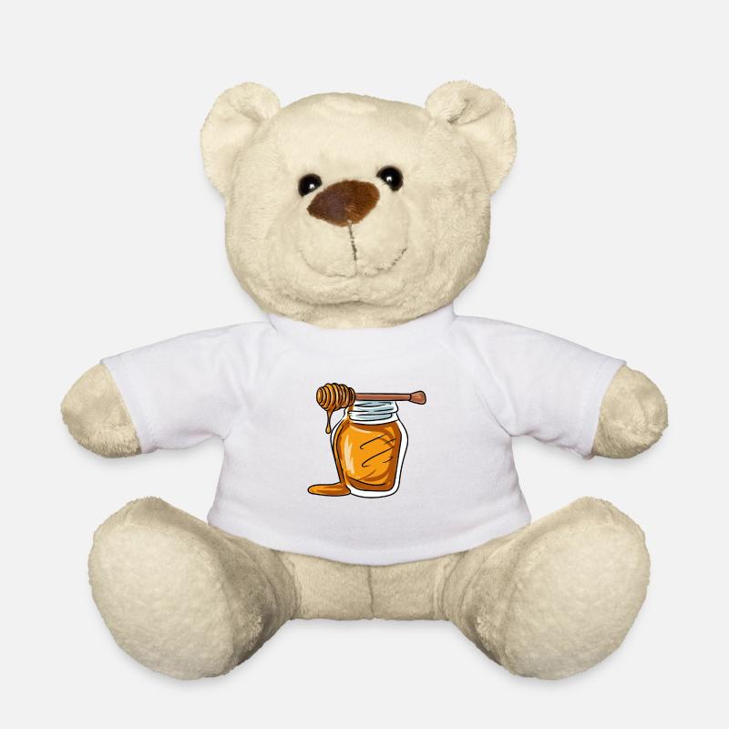 Honigtopf Honig - Teddy - Weiß