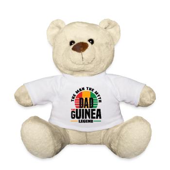 Guinea Guinean Guinea Flag Fathers Day - Teddy Bear - white - Front