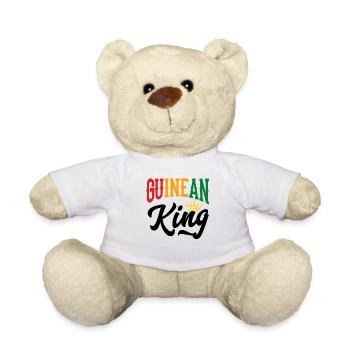 Guinean King Guinea Guinean Guinea Flag - Teddy Bear - white - Front