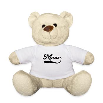 MMA Kampfsport Schriftzug - Teddy - Weiß - Vorne