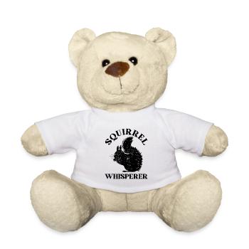 Squirrel Whisperer Squirrel Lover Funny Squirrel - Teddy Bear - white - Front
