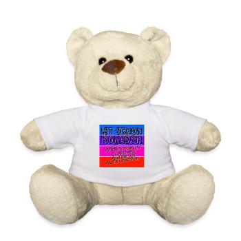 komisches alter schwarz - Teddy - Weiß - Vorne