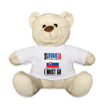Slovaquie slovaque Citation du drapeau slovaque - Nounours - blanc - Devant