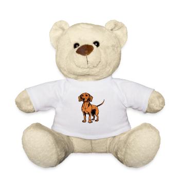 Chien dans le style comique - Nounours - blanc - Devant
