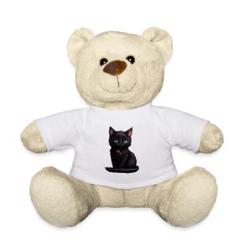 Cadeau chaton chat - Nounours - blanc - Devant