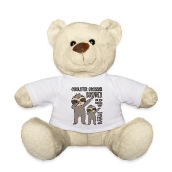 Bääm - Coolster großer Bruder auf der ganzen Welt - Teddy - Weiß - Vorne