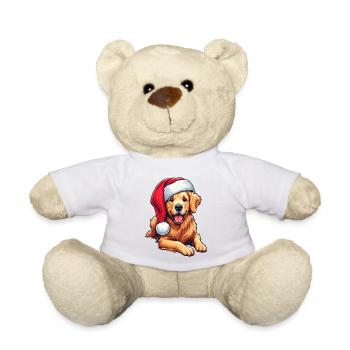 Golden Retriever Christmas Gifts - Teddy Bear - white - Front