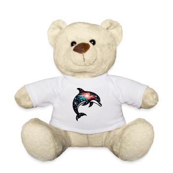 Univers de la galaxie de l’espace des dauphins - Nounours - blanc - Devant