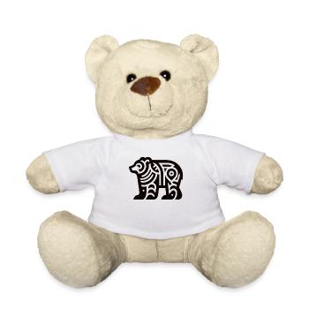 Bear Native American Zodiac - Teddy Bear - white - Front