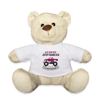 Autobesitzerin 2024 Führerschein Neues Auto PKW - Teddy - Weiß - Vorne
