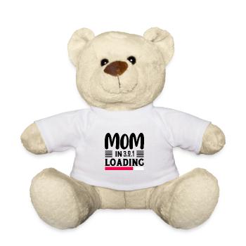 I went from mom to mom to be great - Teddy Bear - white - Front
