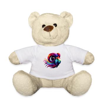 Bélier signe du zodiaque Vibrant Rainbow Design - Nounours - blanc - Devant