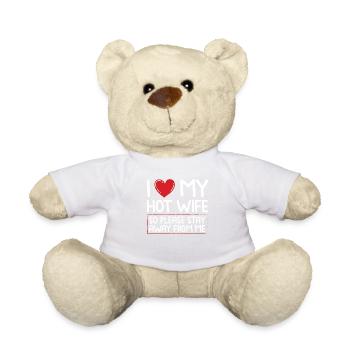 Dévoué mari drôle relation vêtements - Nounours - blanc - Devant