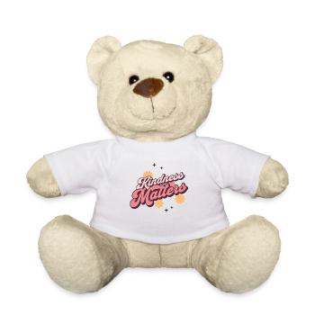 Hippie t-shirt "Kindness Matters Teacher" - Nounours - blanc - Devant