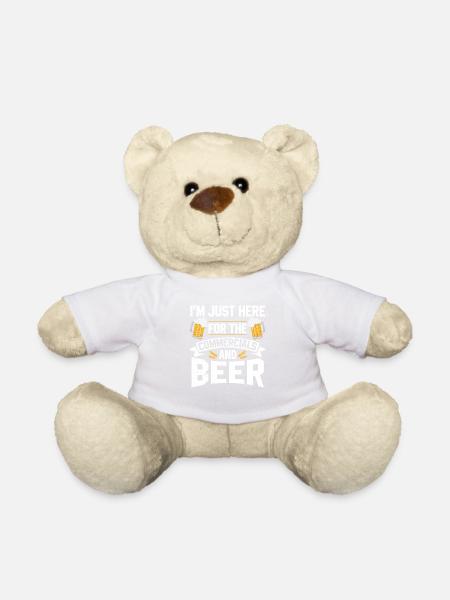 Halbzeit-werbespots Und Bier-t-shirt - Teddy - Weiß