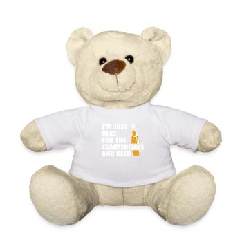 Halbzeit-werbespots Und Bier-t-shirt - Teddy - Weiß - Vorne