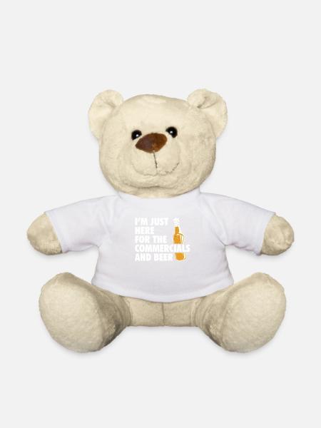 Halbzeit-werbespots Und Bier-t-shirt - Teddy - Weiß