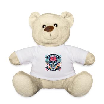 "fearless No Retreat Warrior" t-shirt - Teddy Bear - white - Front