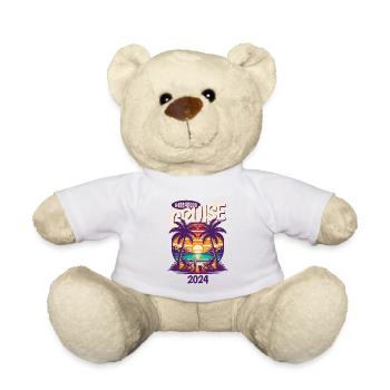 T-shirt « Croisière Lune de Miel Pour Couples 2024 » - Nounours - blanc - Devant