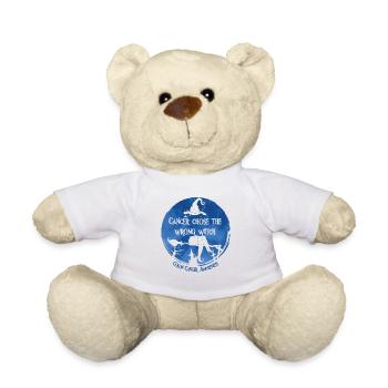 Krebs Hexe Dunkelblau Doppelpunkt - Teddy - Weiß - Vorne